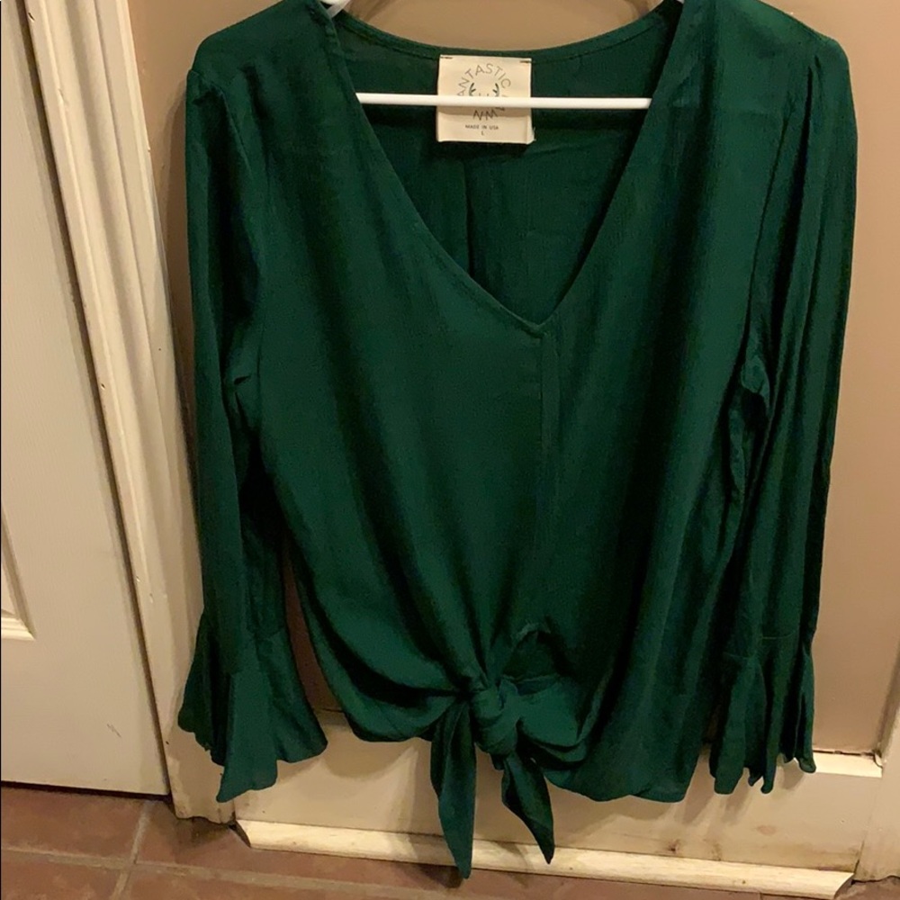Green blouse - size L